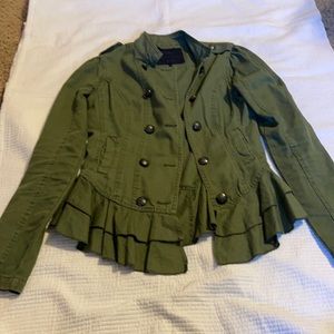 Silver brand green jacket